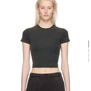 Entire Studios micro tee washed black sz S